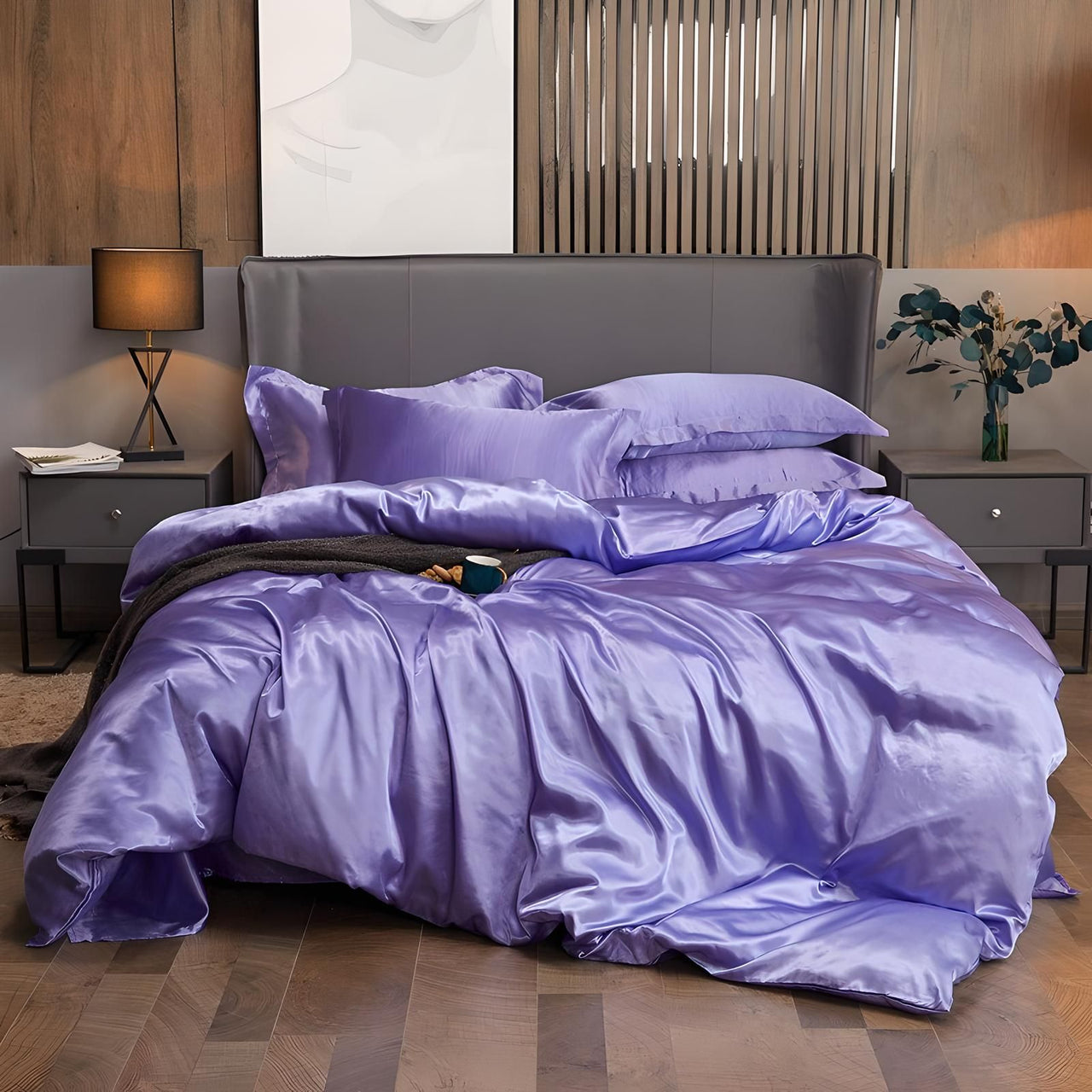 Lavender Silk Bedding Set