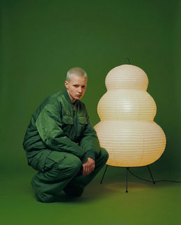 Akari-inspired paper lamp for soft ambient lighting