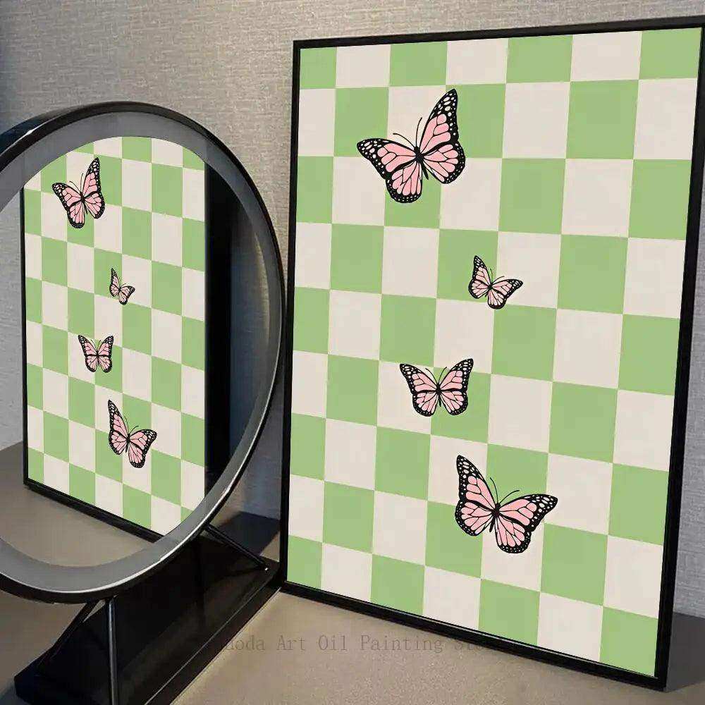 Fluttering Freedom canvas wall art shown in an interior