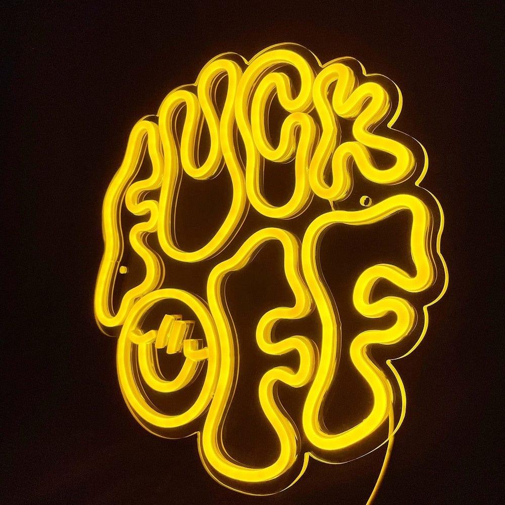 Fuck Off Neon LED Wall Decoration - Sickhaus