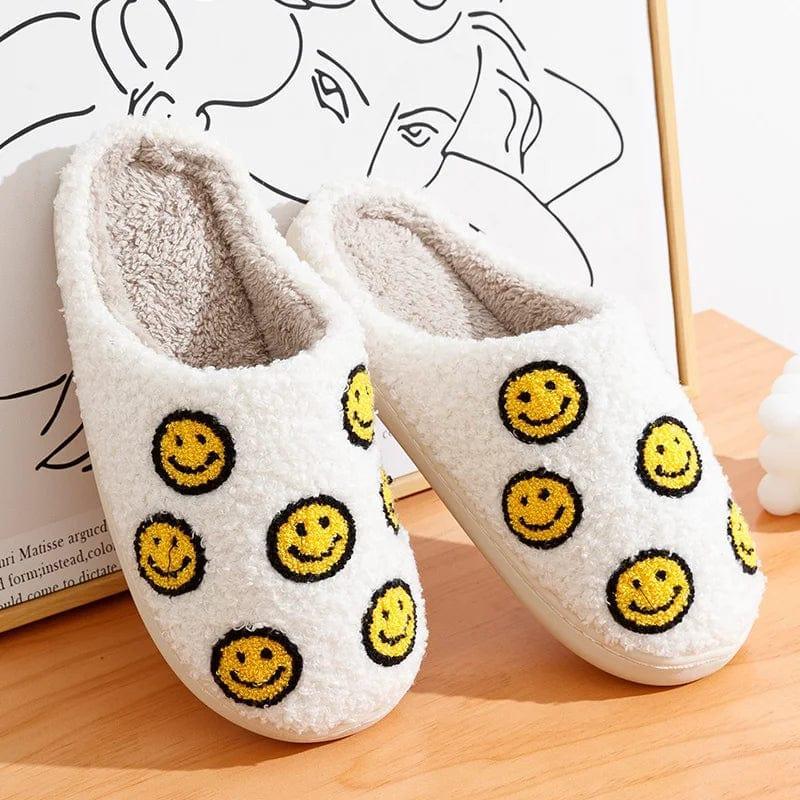 Fuzzy Smile Slippers - Sickhaus