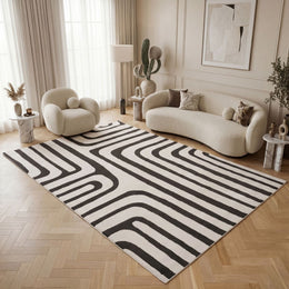 Slate Frame Rug — room-scale view