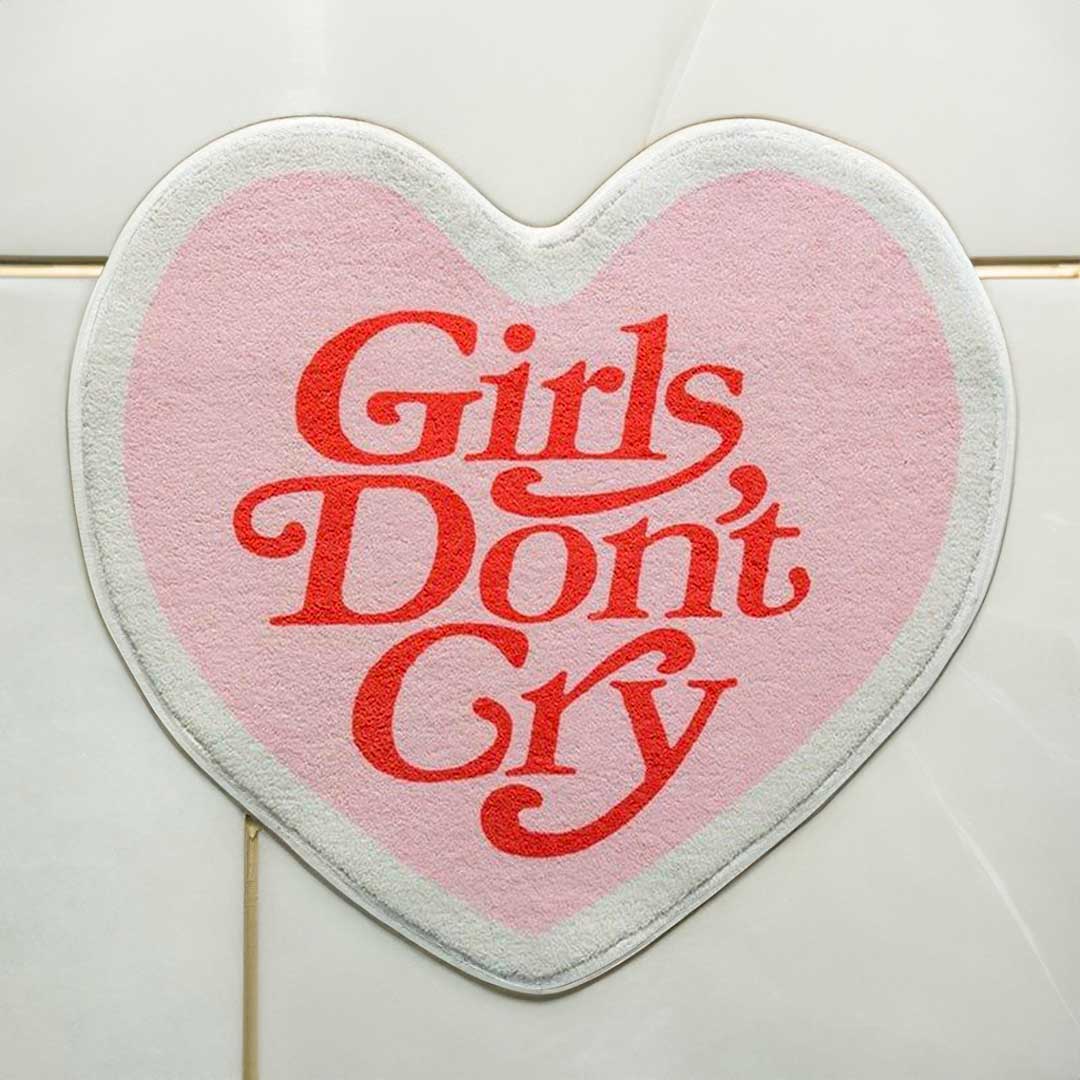 Girls Don't Cry Heart Rug - Sickhaus