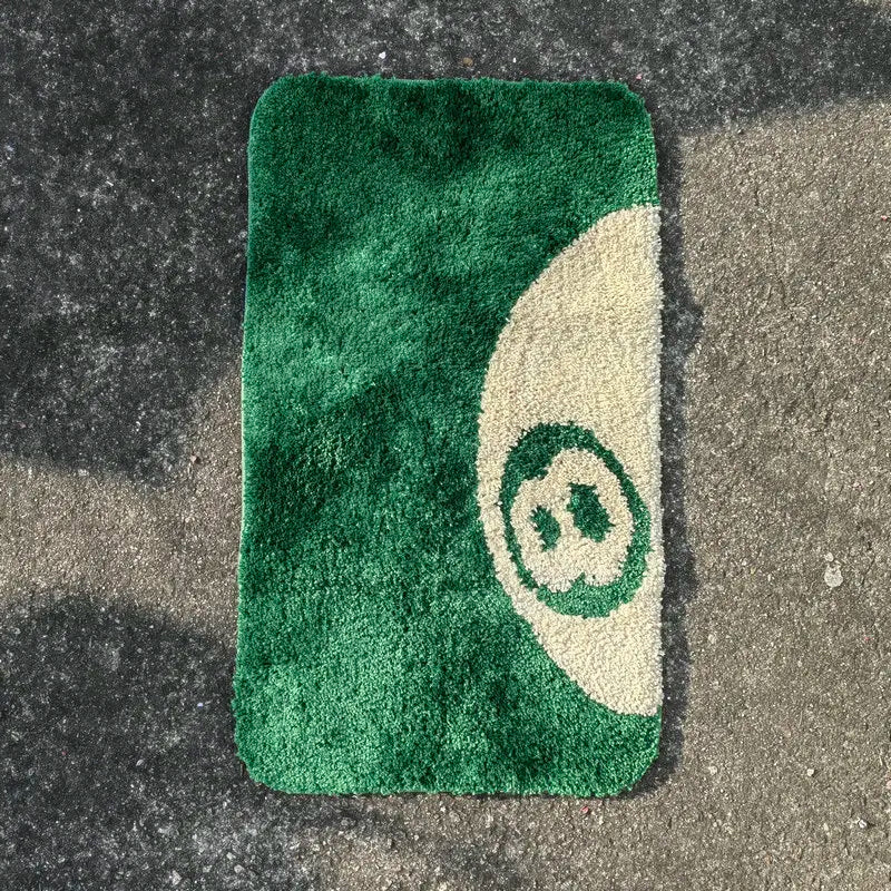 Green 8 Ball Accent Rug - Sickhaus - Quirky Home Accessories UK