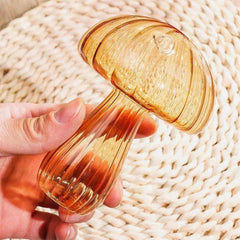 Small Light Green Jelly Mushroom Vase