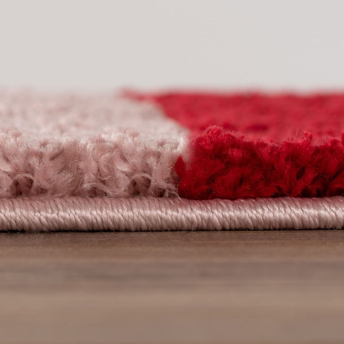 Cherry Maze Rug — pile detail