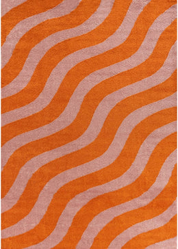Sunset Ripple Rug — full product view