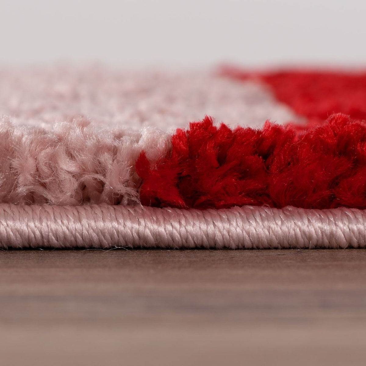 Cherry Scribble Rug — pile detail