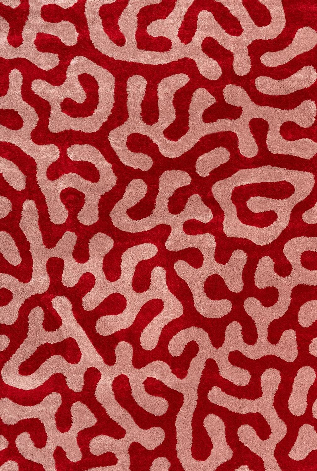 Cherry Scribble Rug — full product view