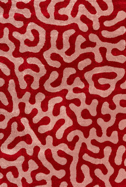Cherry Scribble Rug — full product view