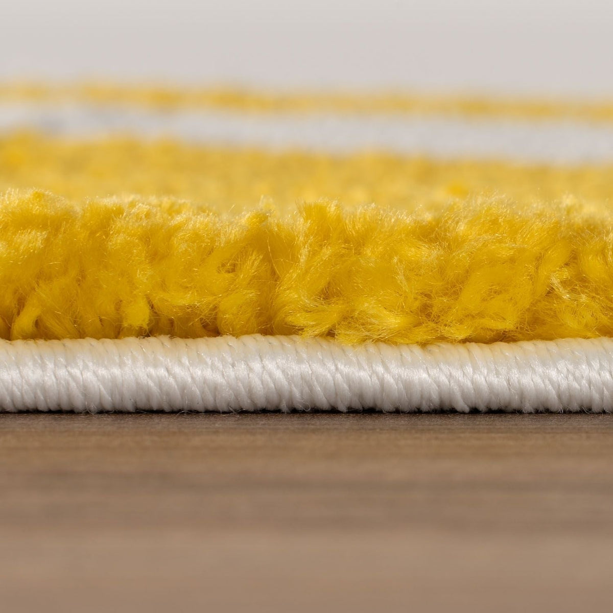 Lemon Scribble Rug — pile detail