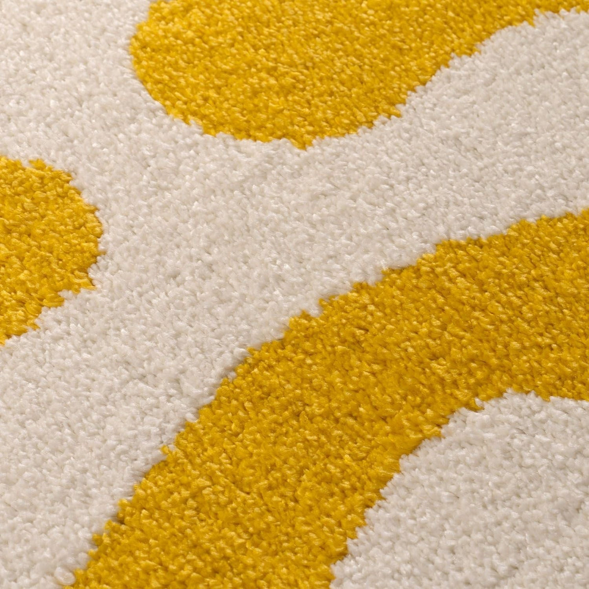 Lemon Scribble Rug — surface detail