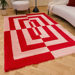 Cherry Maze Rug — front product view
