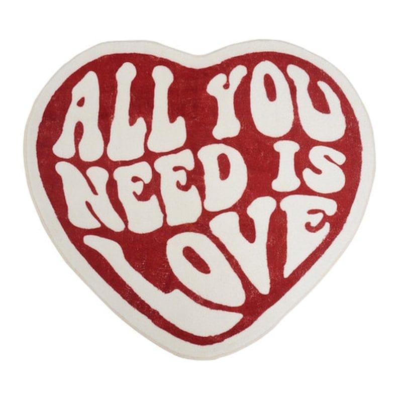 Love Heart Non Slip Rug - Sickhaus