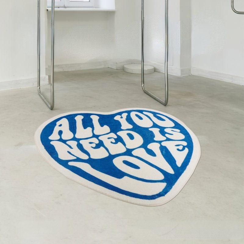 Love Heart Non Slip Rug - Sickhaus