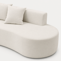 Full foam construction of The Mallow Chaise Sofa in Beige