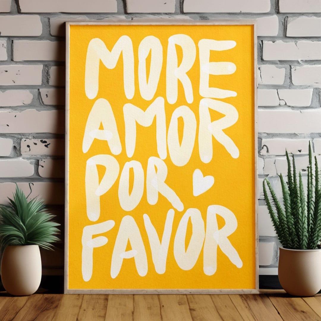 More Amor Por Favor Print (3 Colours) - Sickhaus