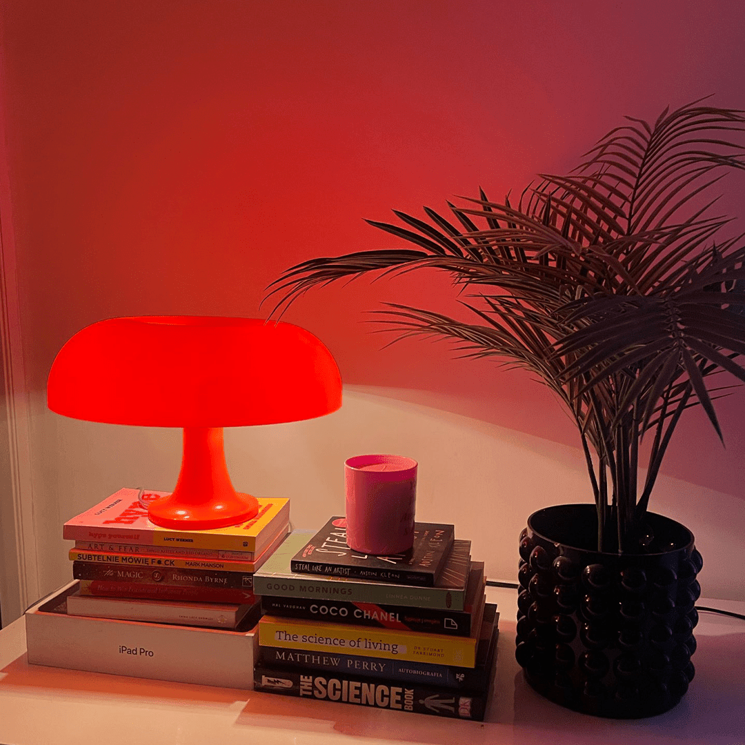 Mushroom Desk Lamp (Orange/White) - Sickhaus