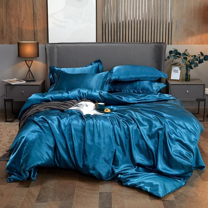 Ocean Sapphire Silk Bedding Set - Sickhaus