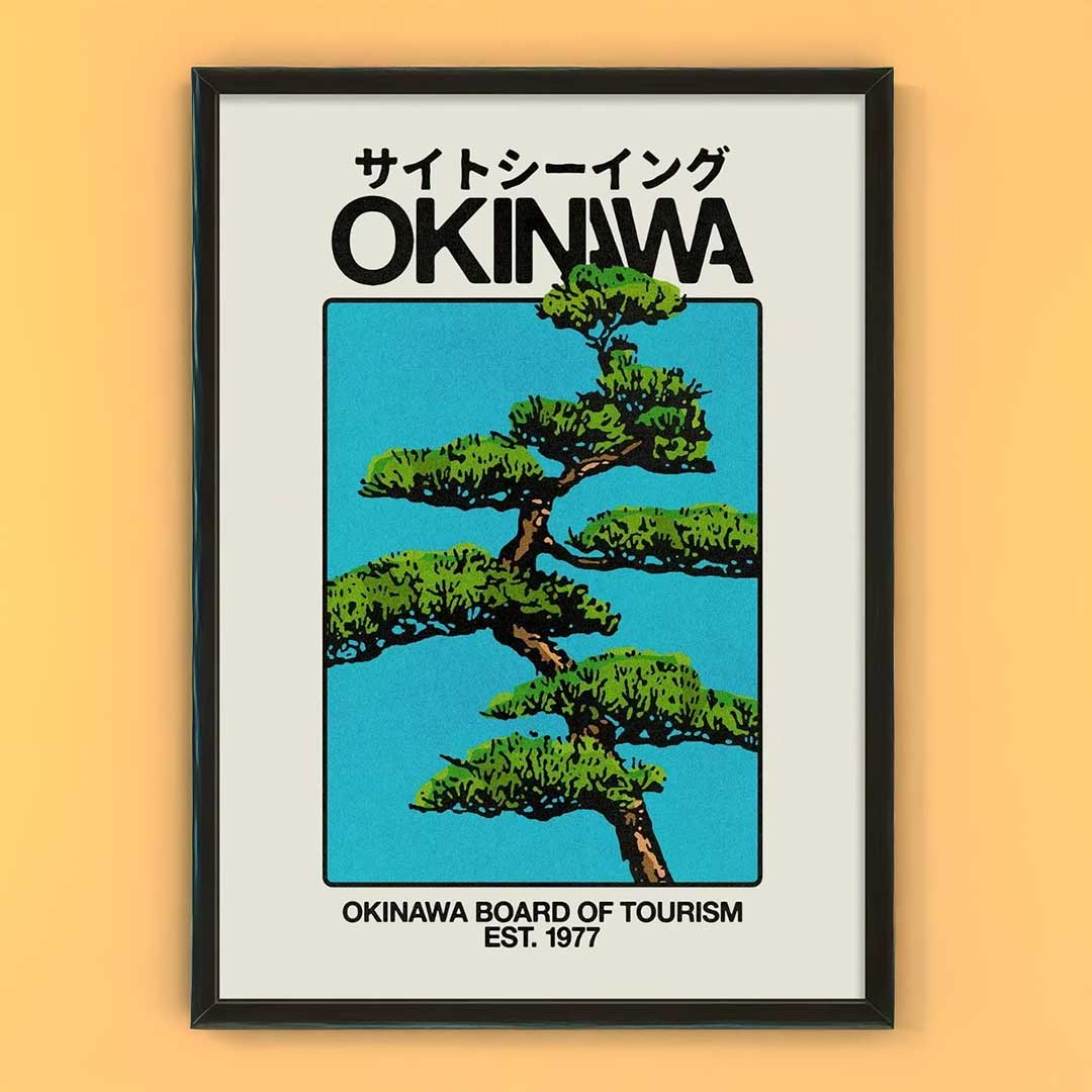 Okinawa 1977 Japanese travel canvas print