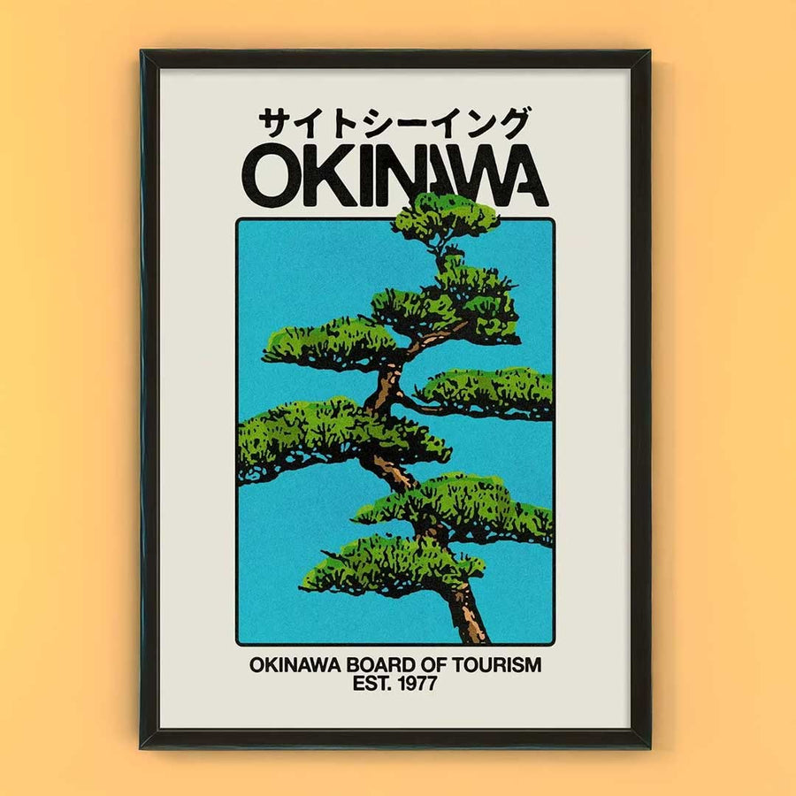 Okinawa 1977 Japanese travel canvas print