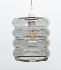 Cassia Smoke Glass Easy-Fit Pendant – product view 2
