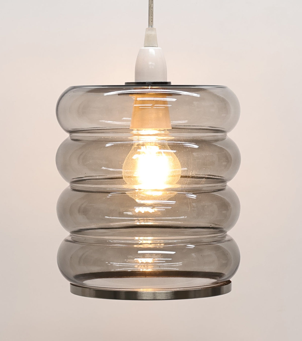 Cassia Smoke Glass Easy-Fit Pendant – product view 4