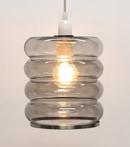 Cassia Smoke Glass Easy-Fit Pendant – product view 4