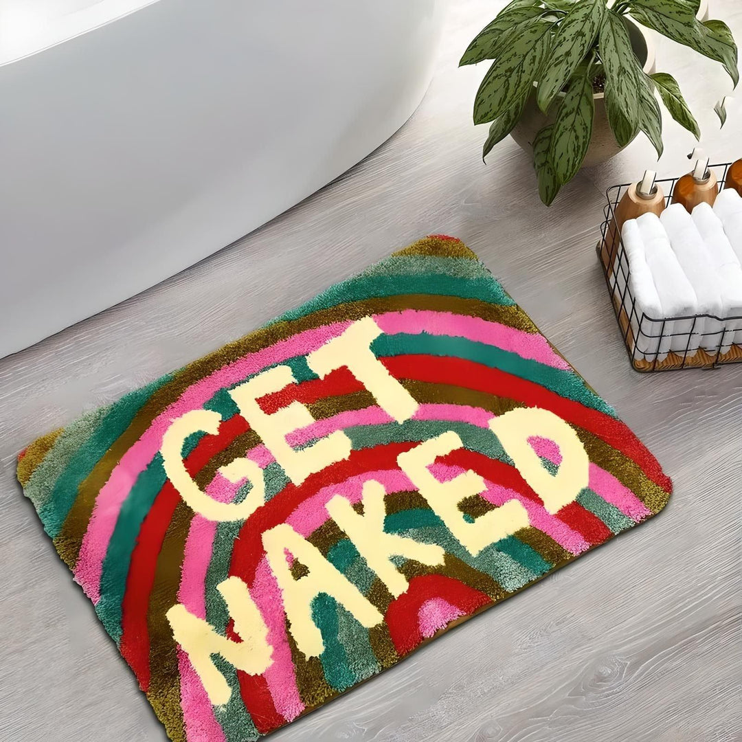 Rainbow Get Naked Bath Mat - Sickhaus