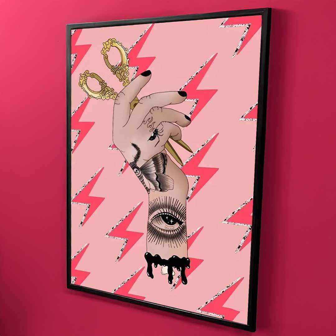 Sharp Intentions vintage scissors canvas print