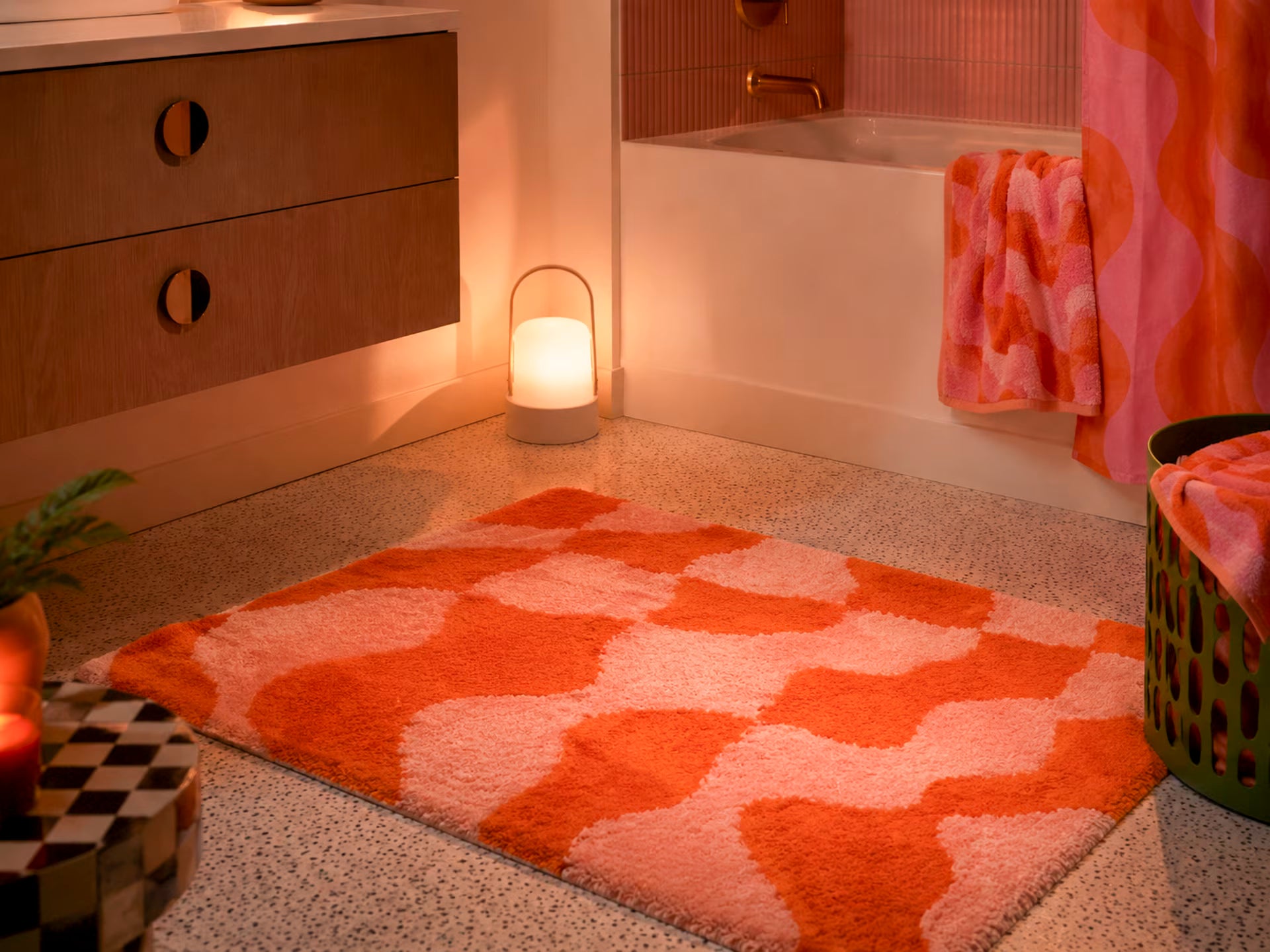 Retro Checkerboard Teppich (7 Stile)
