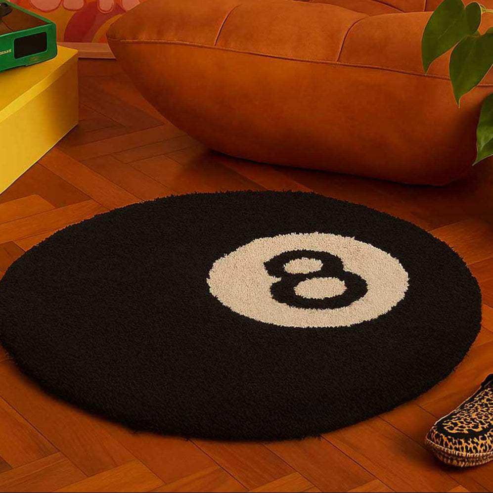The 8 Ball Rug in a full product view