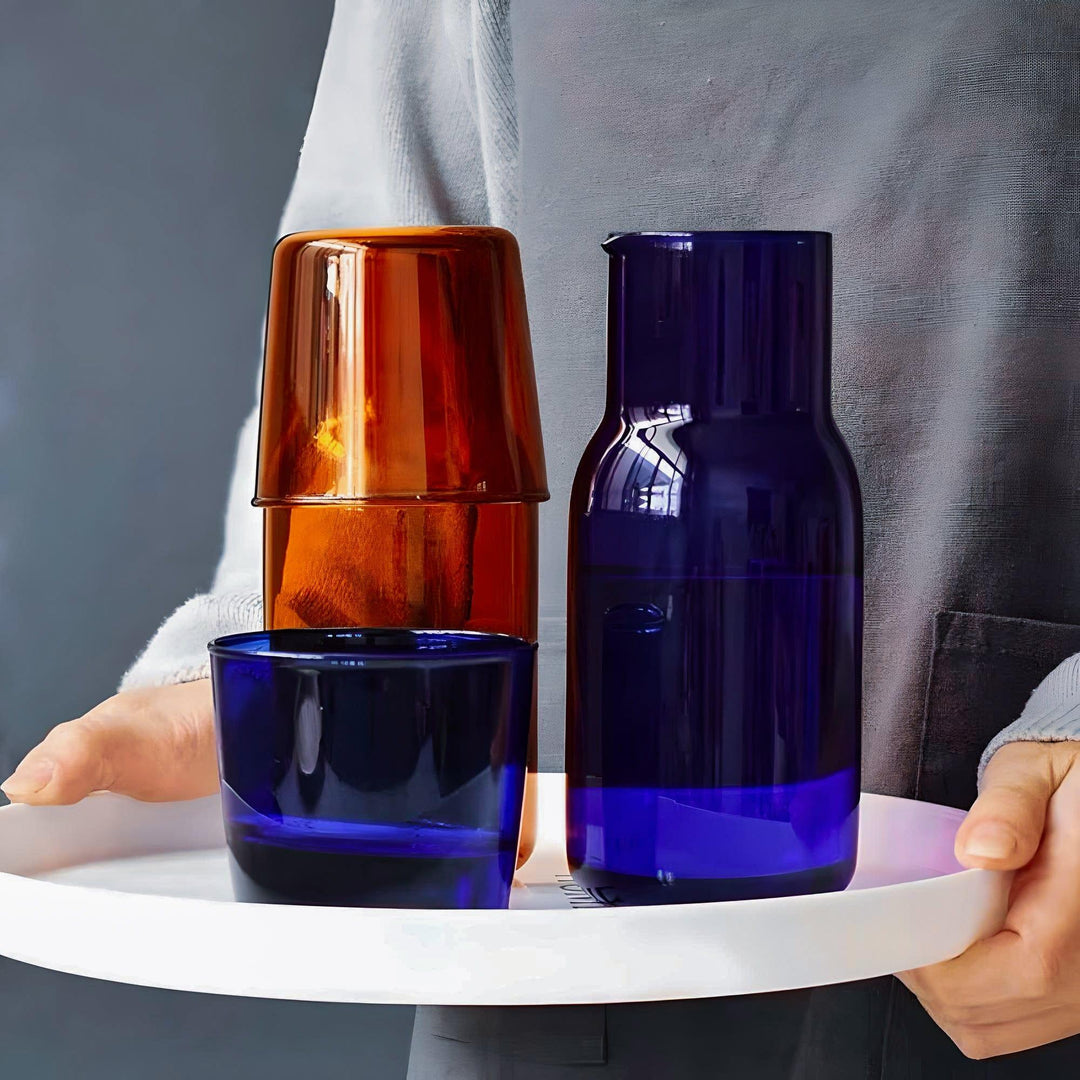 'The Groove' Glass Carafe Set - Sickhaus