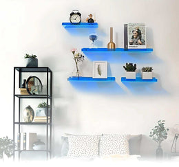 Brown acrylic wall shelf product view