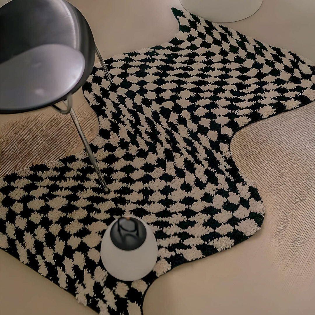 The Wavy Checkerboard Rug - Sickhaus