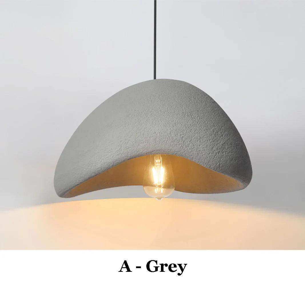 White and grey Wabi-sabi pendant light styles