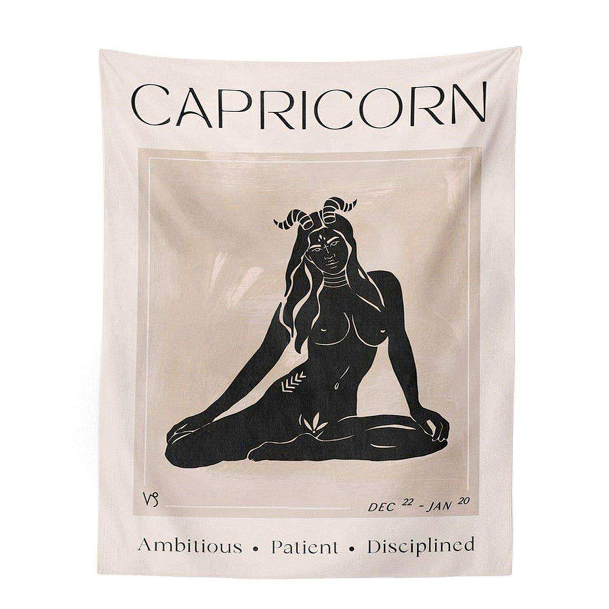 Astrology tapestry shown as a soft textile wall piece