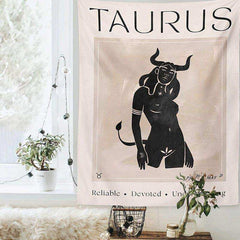 Astrology zodiac tapestry display example