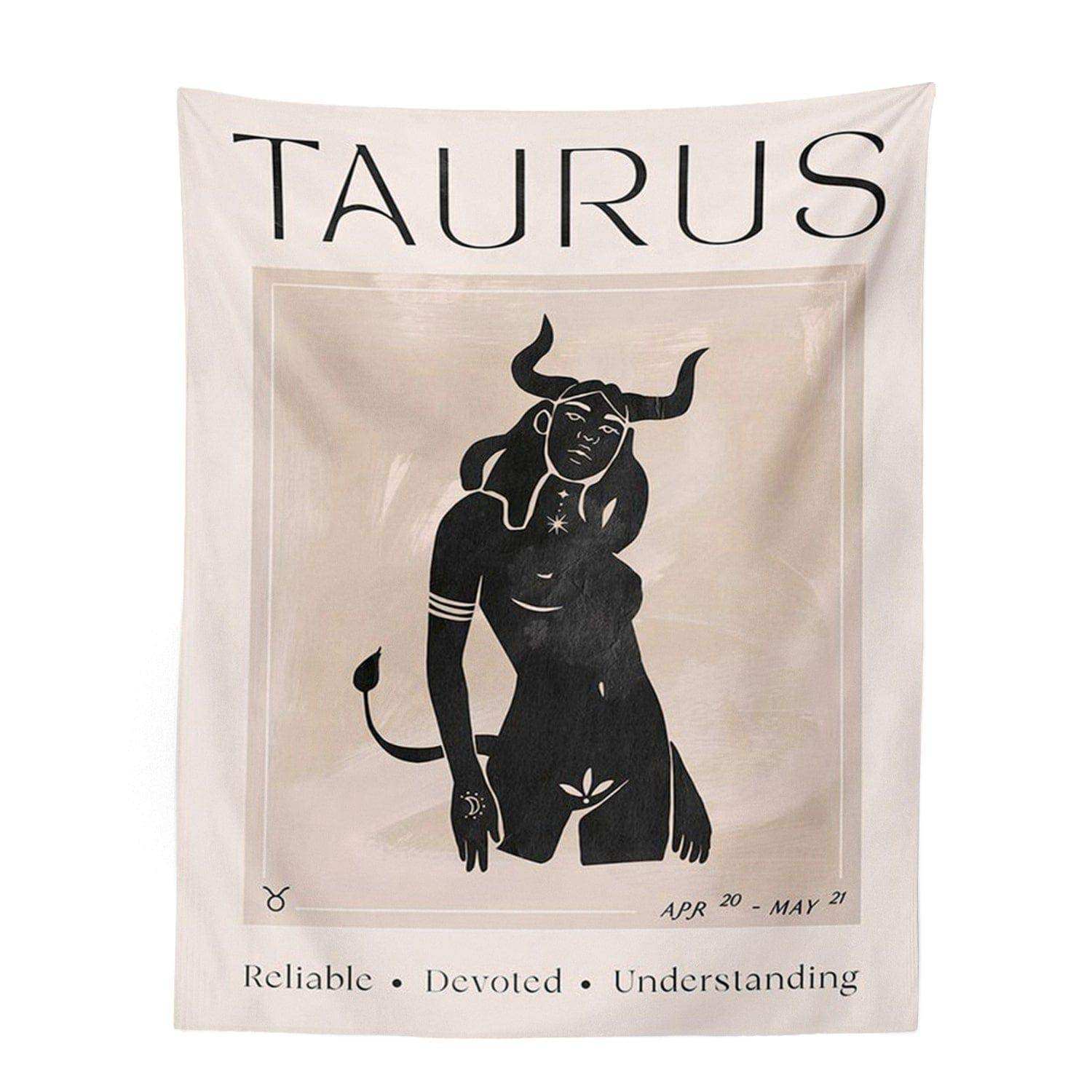 Astrology zodiac tapestry collection in a full product view