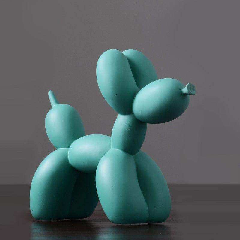Colourful resin Balloon Dog Sculpture for a sideboard