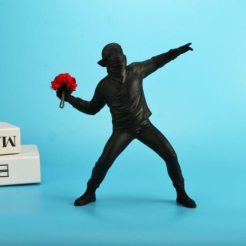 Banksy Flower Thrower Sculpture - Sickhaus