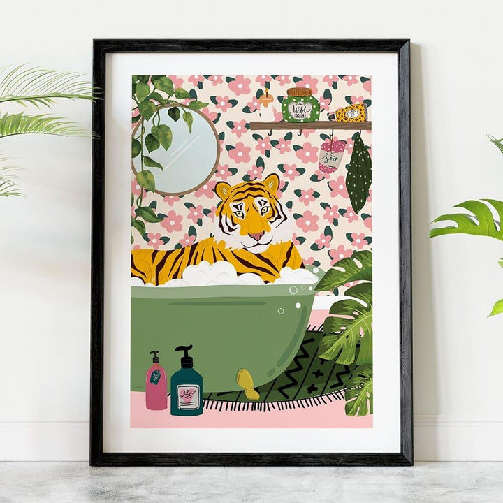 Botanical Tiger Canvas Print - Sickhaus