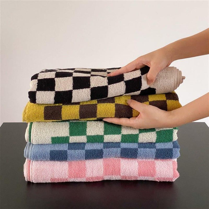 Checkerboard Bath Towels - Sickhaus