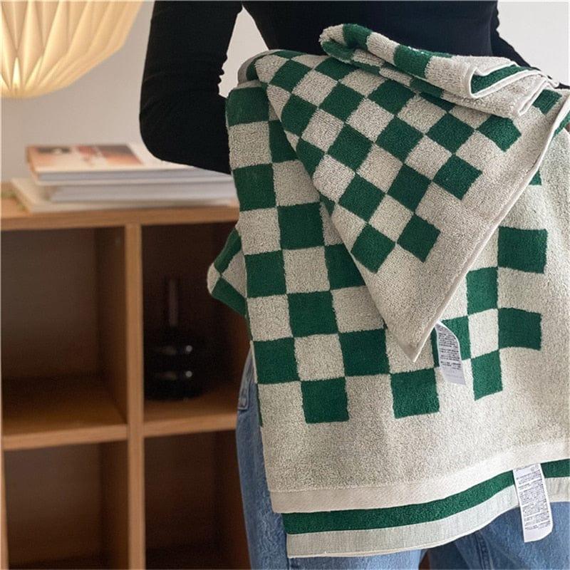 Checkerboard Bath Towels - Sickhaus