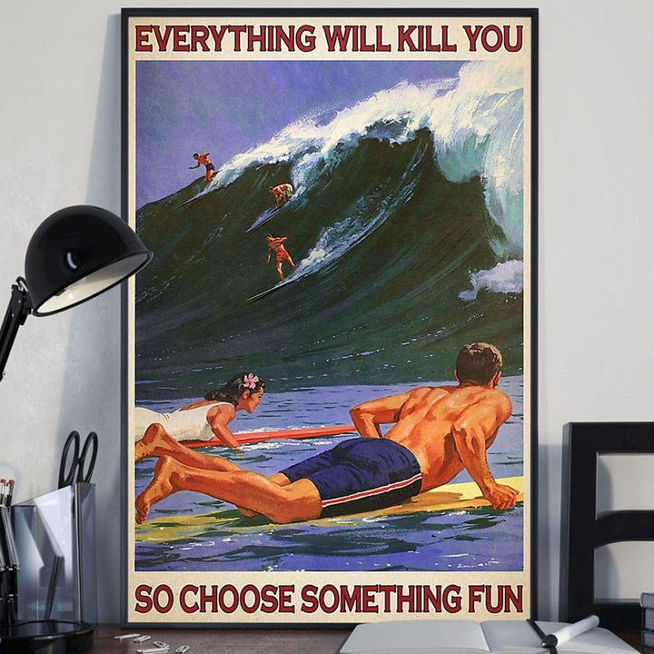 Choose Something Fun Canvas Print - Sickhaus