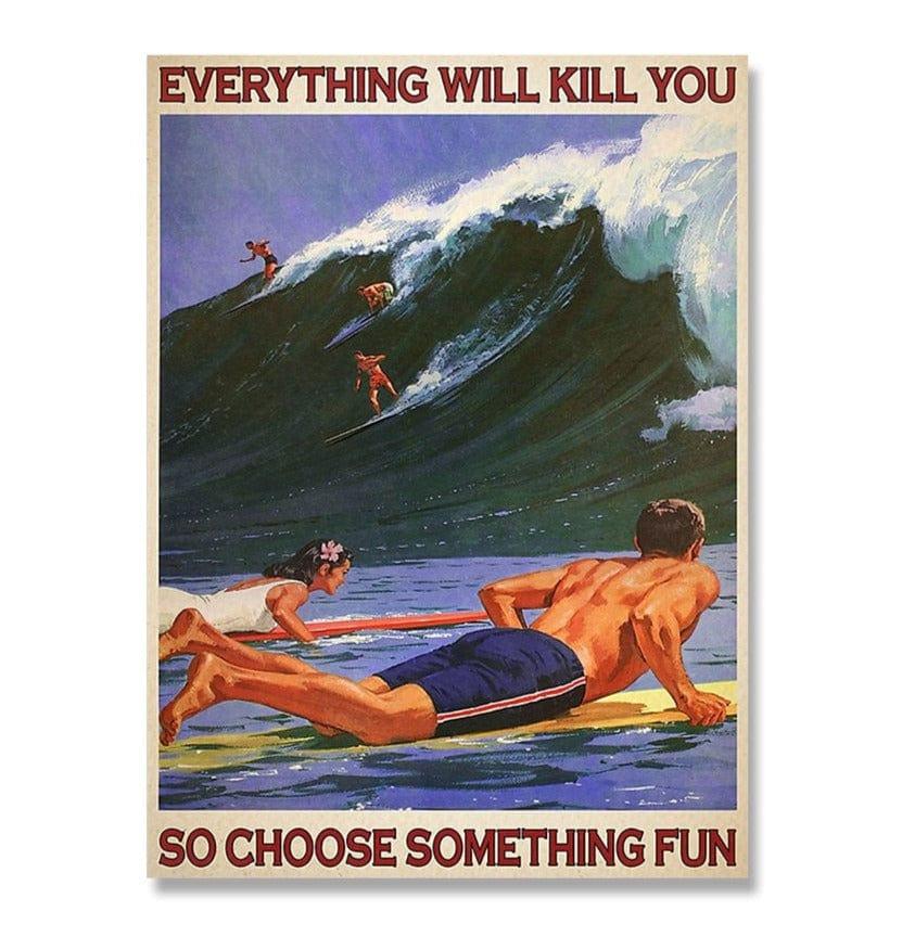 Choose Something Fun Canvas Print - Sickhaus