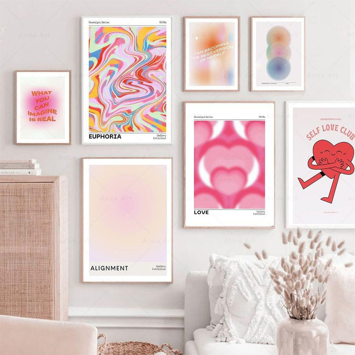 Euphoria Abstract Canvas Print - Sickhaus