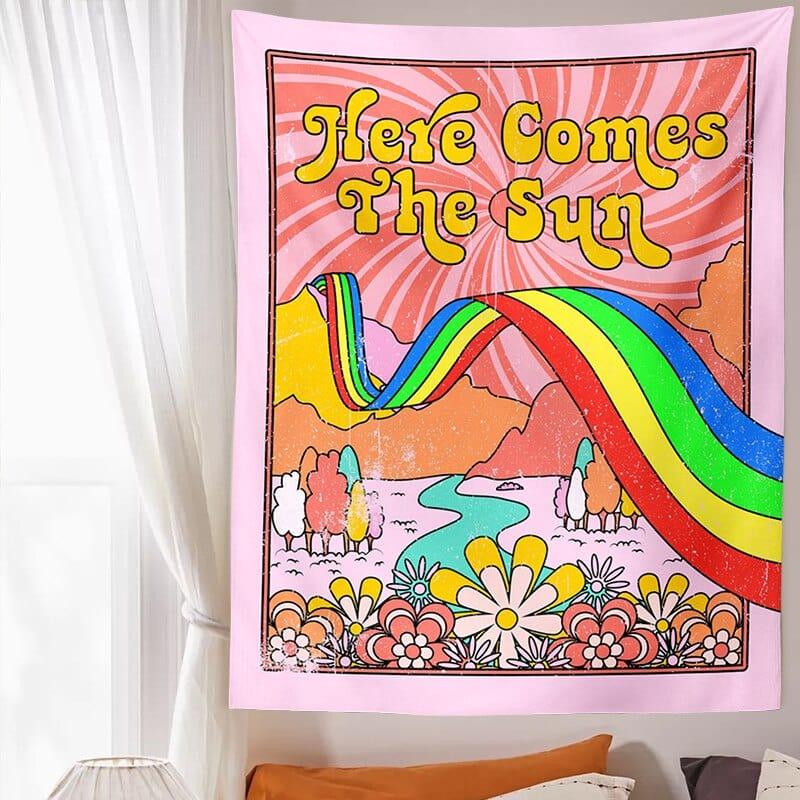 Here Comes The Sun Retro Tapestry - Sickhaus