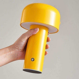Touch-controlled mini mushroom lamp for bedside tables