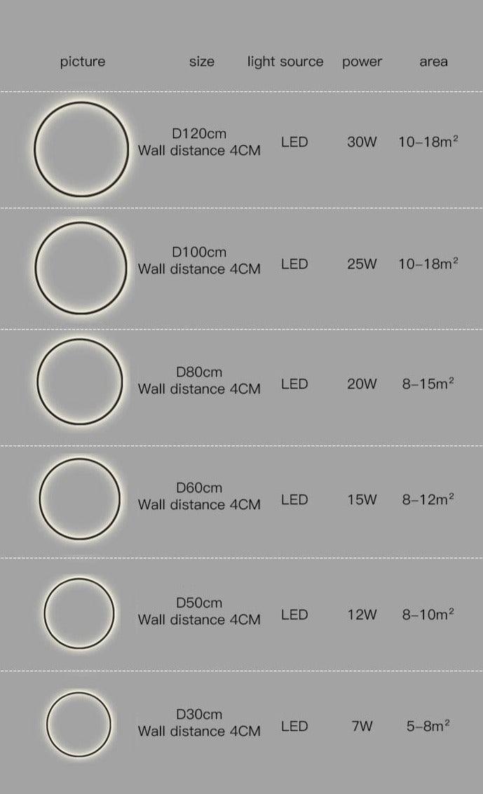 Minimalist LED Wall Ring Light - Sickhaus